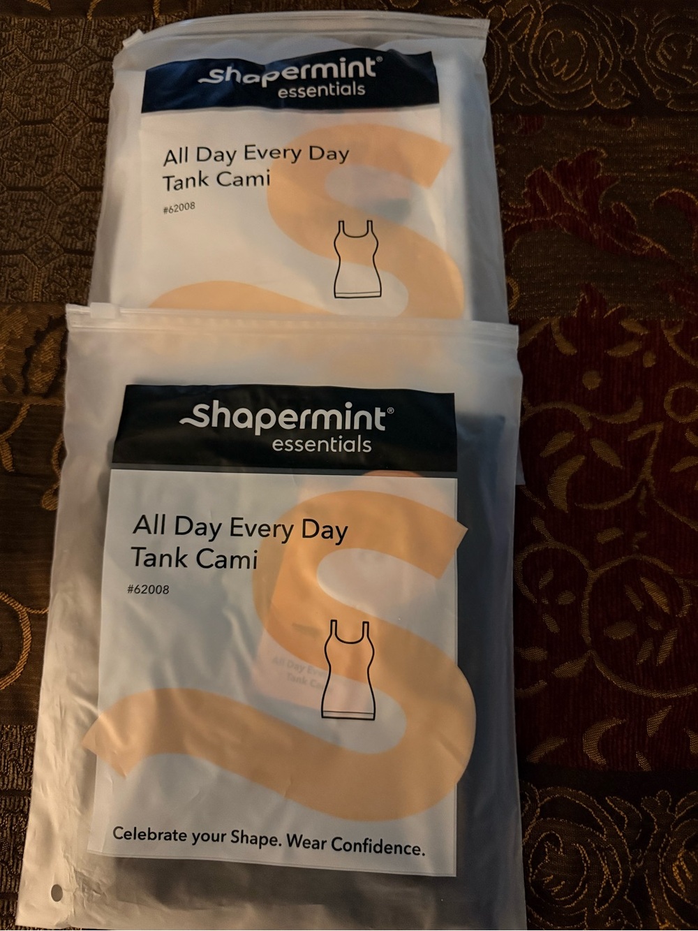 Shapermint Black Tank Cami and White - 1 each color - XL